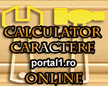 Calculator caractere online